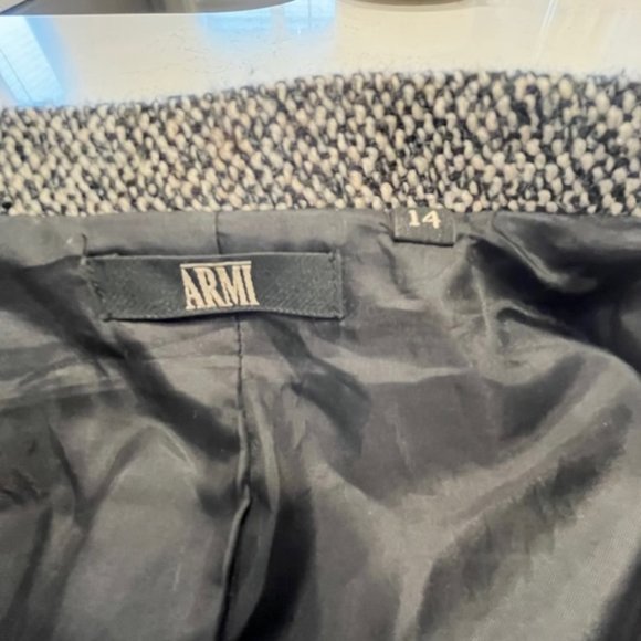 ARMI Size 8 Roxi Blazer Wool Blend Tweed Button Up Coat Jacket - Picture 6 of 13